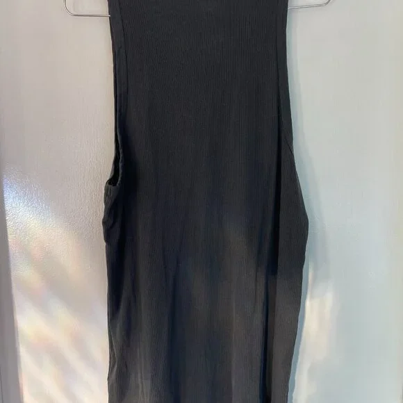 James Perse Ribbed Daily Tank - Carbon Pigment - Size 4/XL - NWT - Picture 5 of 6